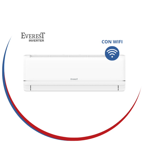 Imagen de Aire Acondicionado Everest Deluxe Inverter 9.000 Btu WiFi Eficiencia AA